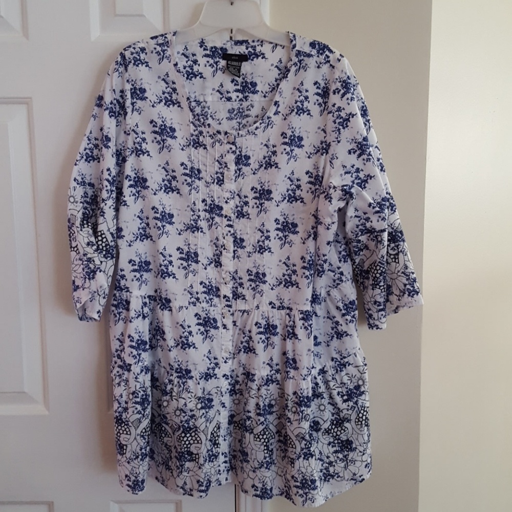 Floral Jeans or Leggins Top